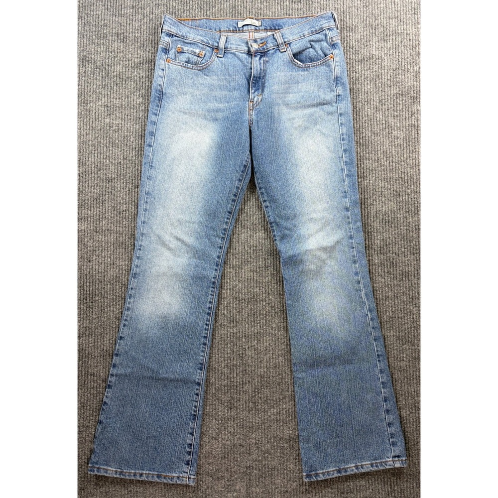 Vintage Levis 515 Womens Bootcut Jeans 10M Flare Medium Wash Denim Y2K Faded 90s